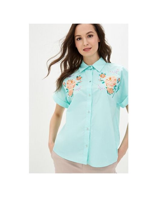 Baon Блузка Рубашка с вышитыми цветами размер M