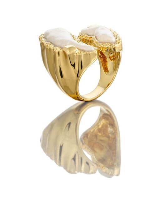 1/33 Edition Дизайнерское перстень-кольцо с искусственным барочным жемчугом