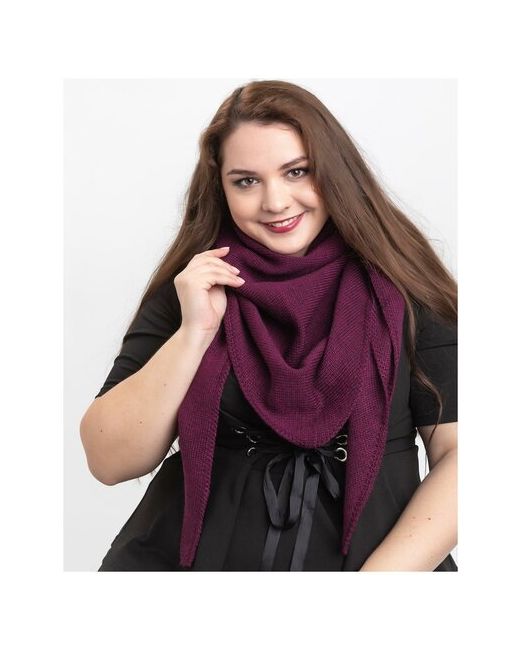 Reflexmaniya теплый шарф-платок из шерсти ТМ RN168-Пурпурный