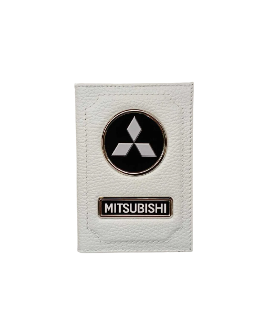 Mitsubishi Обложка для автодокументов и паспорта митсубиси кожаная флотер