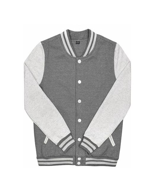 Street Style Куртка бомбер Varsity Classic Jacket V 2 с светло-серыми рукавами XL