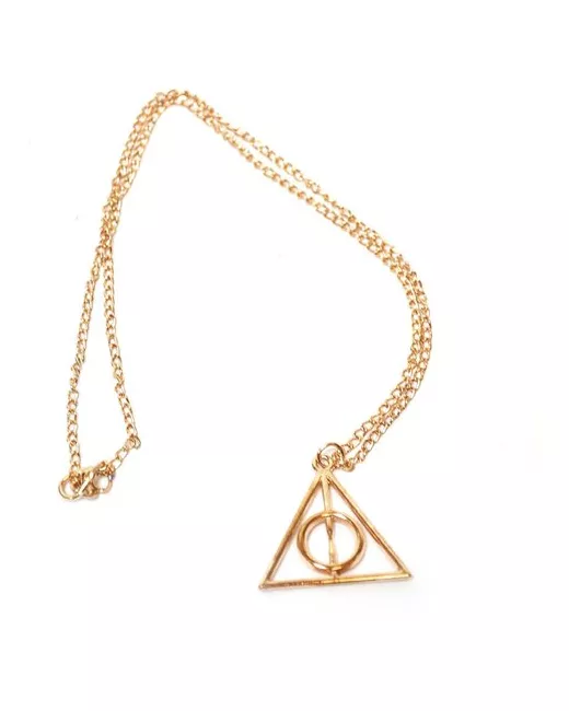 Takara Ожерелье треугольное Дары Смерти Гарри Поттер золото