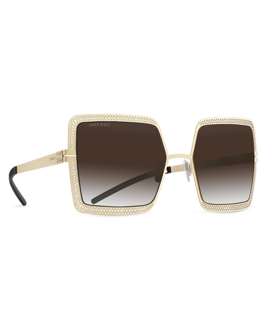 Gresso Титановые солнцезащитные очки Donatella квадратные