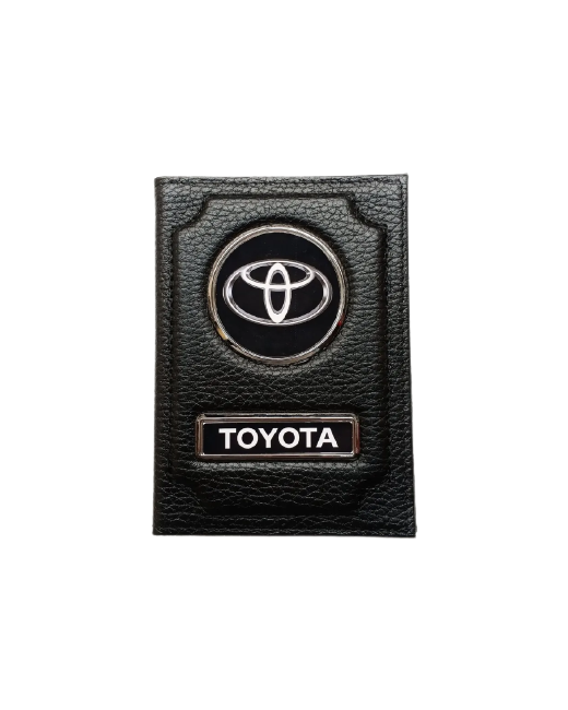 Toyota Обложка для автодокументов Тойота кожаная флотер