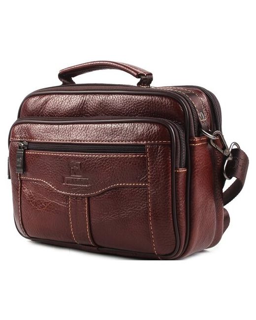 Fuzhiniao Сумка кожаная с ремнем на плечо портфель кожаный сумка для документов 7806-CM