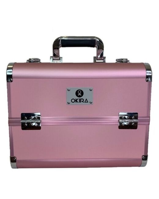 Okiro Бьюти кейс для косметики CWB 6350 розовый чемоданчик органайзер бижутерии бьюти бокс мастера