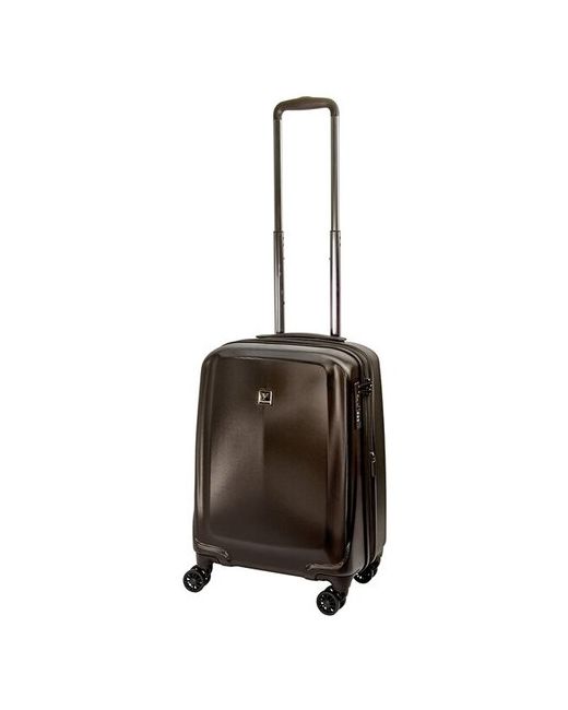 Vip Collection чемодан 808 pc 20 d.brown на 4 колесах.поликарбонат