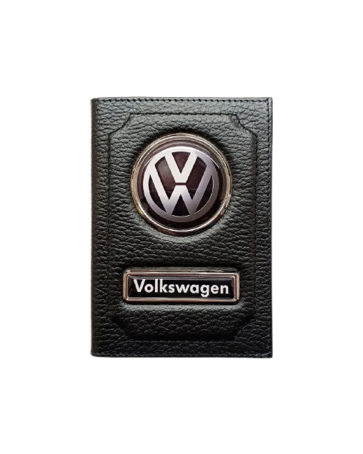 Volkswagen Обложка для автодокументов Фольксваген кожаная флотер