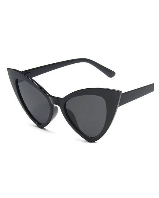 Академия Красоты Очки солнцезащитные стильные классическая модель в оправе кошачий взгляд красивые модные черные очки 2022