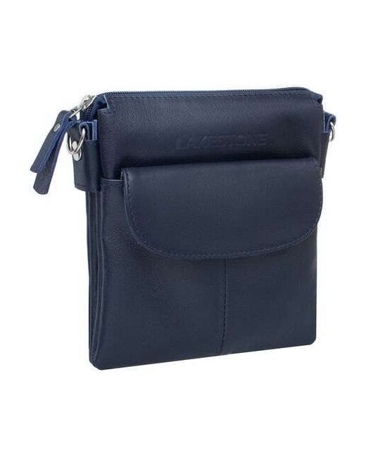 Lakestone кожаная сумка через плечо Osborne Dark Blue 957054/DB