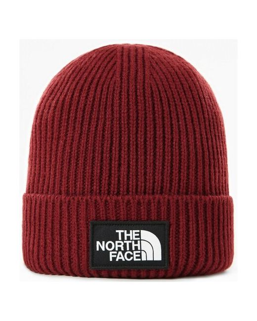 The North Face Шапка короткая Logo Box Cuff Beanie sht Brick Hou