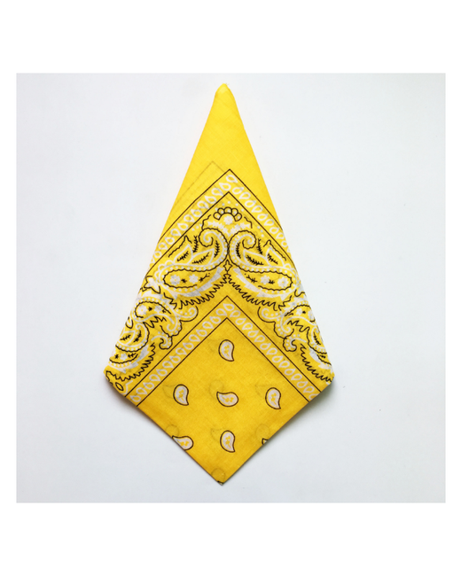 Plush Story Бандана косынка платок Желтая 54 см