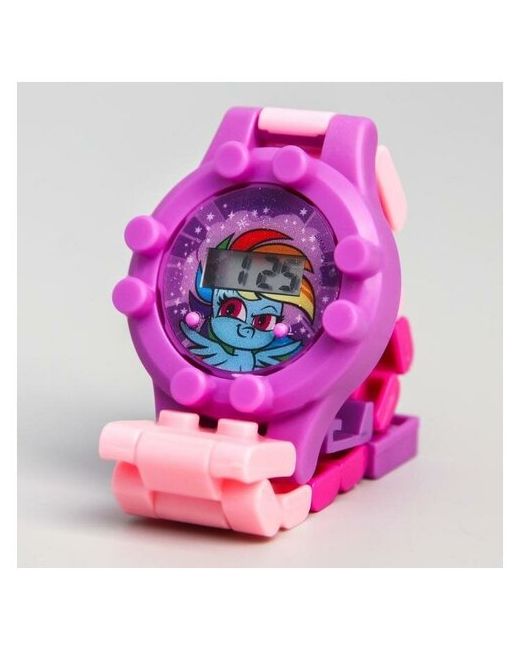 Hasbro Часы наручные электронные Радуга Дэш My Little Pony с ремешком-конструктором