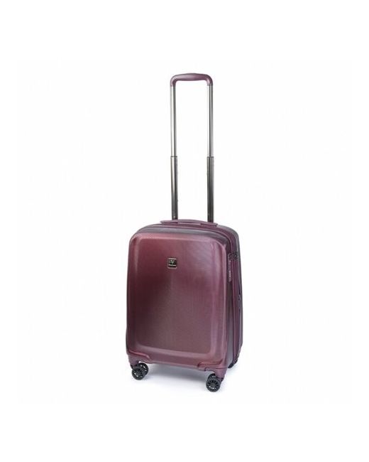 Vip Collection чемодан 808 pc 20 burgundy на 4 колесах.поликарбонат