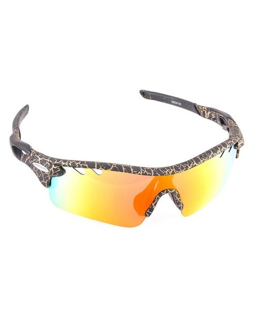 Tagrider Очки поляризационные солнцезащитные антибликовые в чехле N17-45 Gold Red Mirror для рыбалки охоты вождения