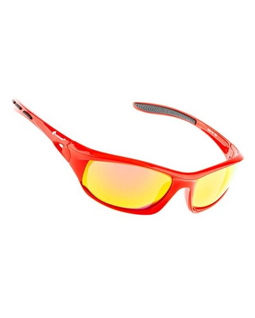 Tagrider Очки поляризационные солнцезащитные антибликовые в чехле N26-45 Gold Red Mirror для рыбалки охоты вождения