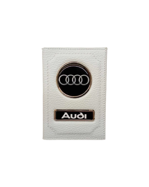 Audi Обложка для автодокументов и паспорта ауди кожаная флотер