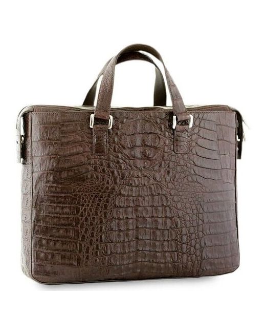 Exotic Leather Модная сумка под ноутбук или планшет из настоящей кожи крокодила
