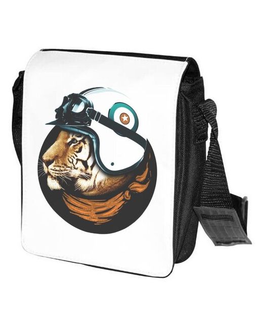 CoolPodarok Сумка на плечо Животные Тигр в шлеме