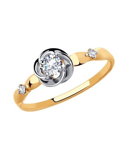 Diamant Кольцо из золота с фианитами 51-110-00209-1 размер 19