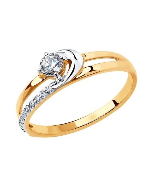 Diamant Кольцо из золота с фианитами 51-110-00807-1 размер 17