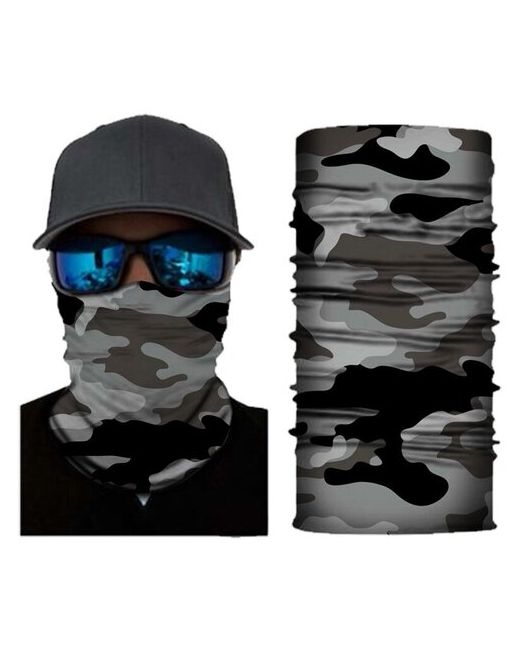 Gf Бесшовная бандана-труба камуфляж 10 черно camouflage 5565