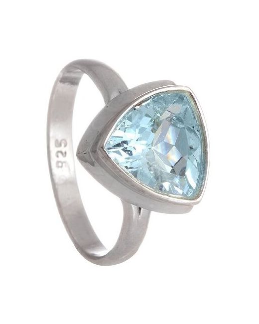 Серена-Сильвер Серебряное кольцо с голубым топазом