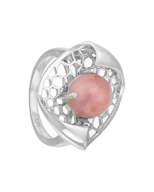 Серена-Сильвер Серебряное кольцо Луиза с розовым опалом