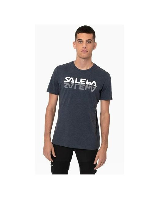 Salewa Футболка Для Активного Отдыха Reflection Dry M T-Shirt Premium Navy Melange Usxl