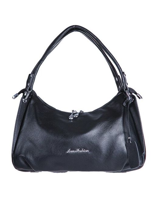 Anna Fashion Черная сумочка через плечо черная сумка саквояж маленькая