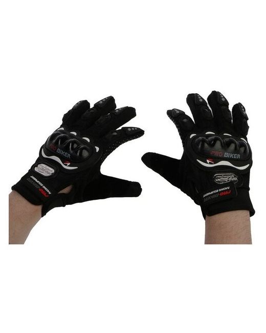--- Перчатки для езды на мототехнике с защитными вставками пара размер M черные