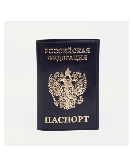--- Обложка для паспорта тиснение фольга герб гладкий