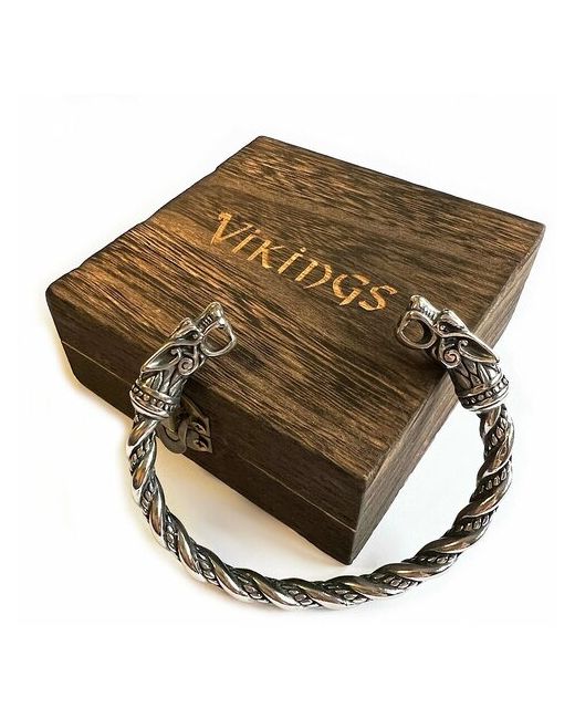 Vikings браслет в стиле викингов подарочной деревянной коробке