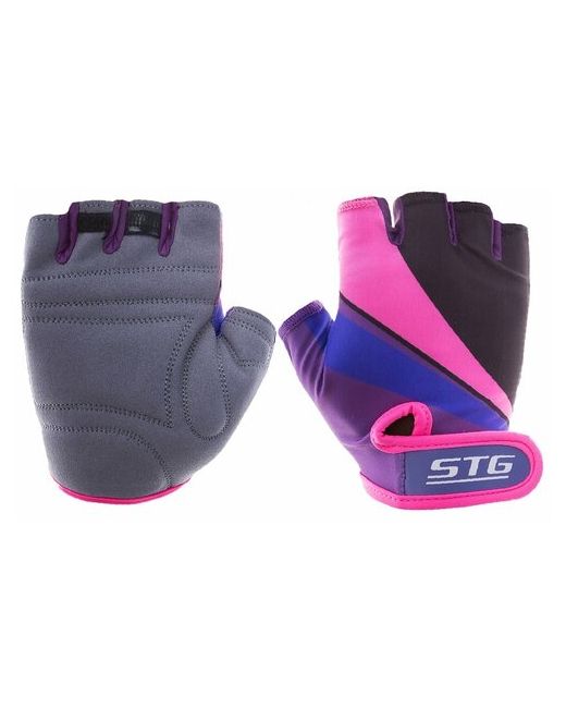 Stg Велосипедные перчатки 909 p.S фиолетово-черно-розовые Х87909