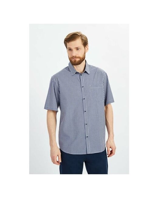 Baon Рубашка размер 3XL DEEP NAVY-WHITE CHECKED