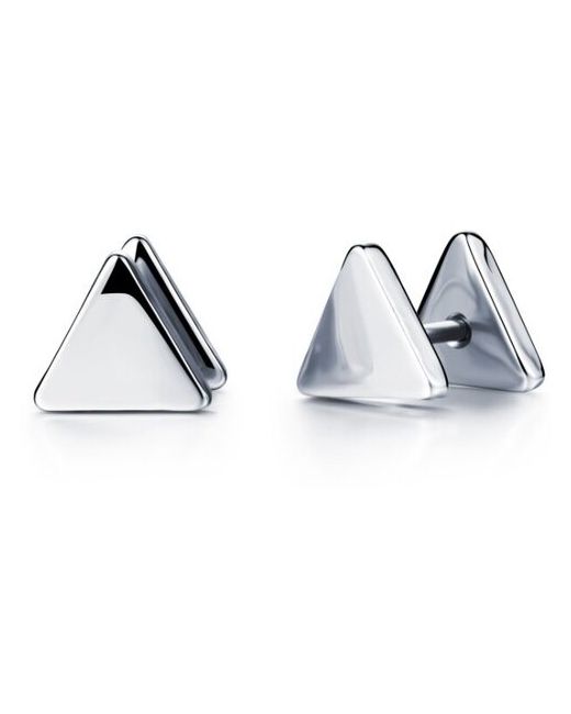 Sharks Jewelry Серьги треугольники из стали. SE-186ST