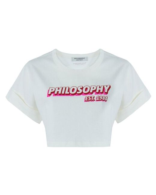 Philosophy di Lorenzo Serafini укороченная футболка A0706.22 принт s