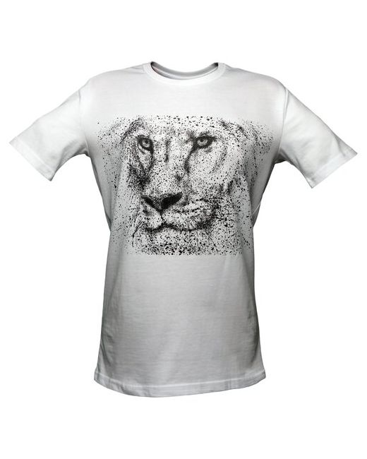 Bear'S Gear хлопковая футболка Regular с дизайнерским принтом Львица