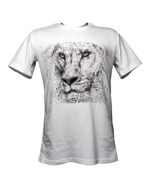 Bear'S Gear хлопковая футболка Regular с дизайнерским принтом Лев