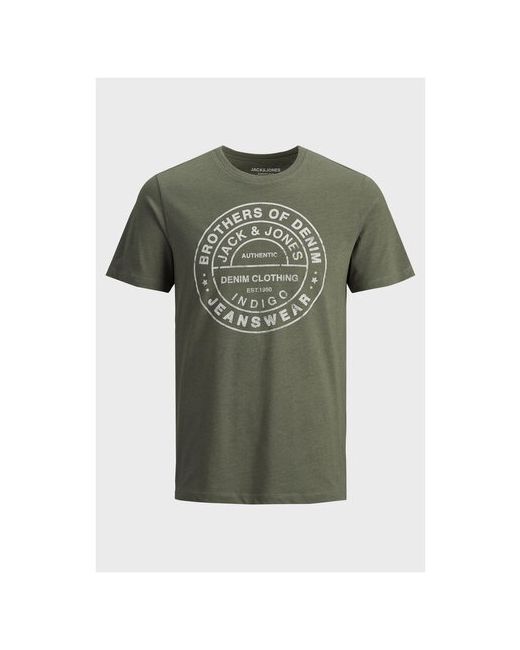 Jack & Jones футболка серо-оливковый размер S