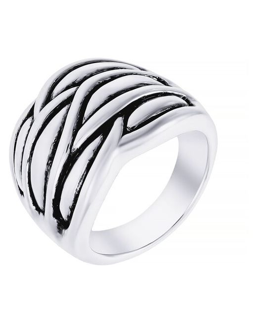 Element47 Широкое ювелирное кольцо из серебра 925 пробы RNF1348SSRPKOWG 18