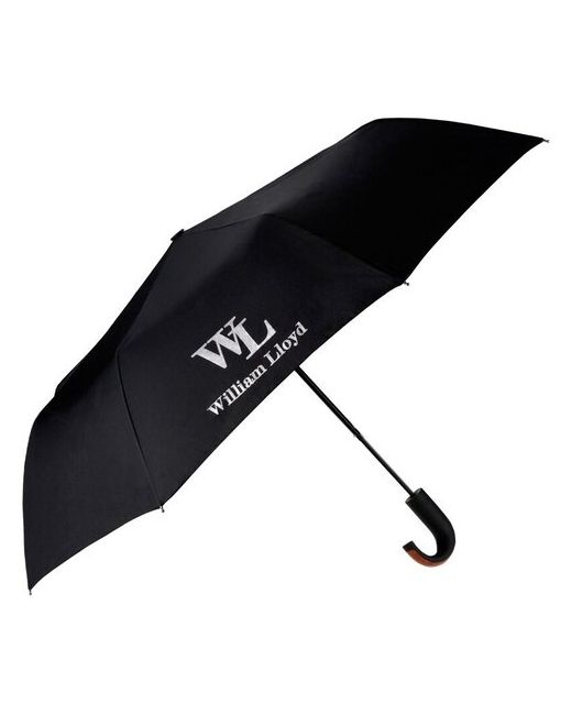 William Lloyd Складной зонт полуавтоматический черный