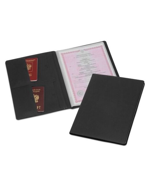 Yoogift Органайзер Favor для семейных документов на 4 комплекта формат А4 черный