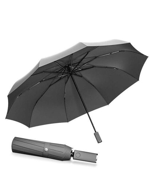 Xiaomi Зонт автоматический Zuodu Umbrella Smart Grey c LED фонарем и встроенным аккумулятором