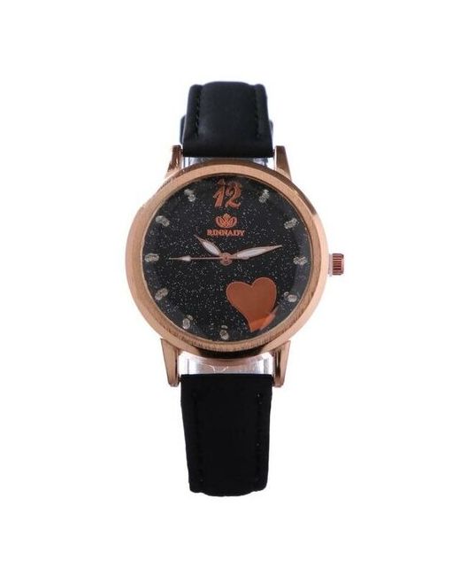 ООО Все товары 1 Подарочный набор 2 в 1 Rinnady наручные часы и браслет d3.8 см чёрный