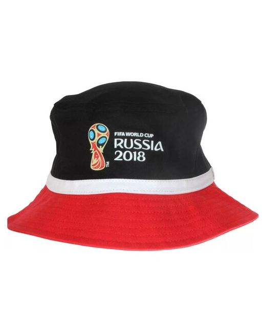 Fifa 2018 Яркий головной убор 100 хлопок панама защита от солнца шляпа FIFA черно-красная сделано в России