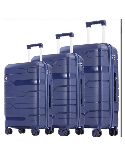 Ambassador Набор чемоданов 3 штуки IMPRESA синего цвета размеры SML