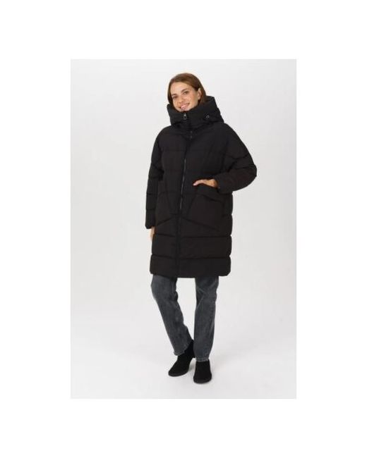 Geox Дутое пальто с высоким воротником W1428U/F9000 Черный 42