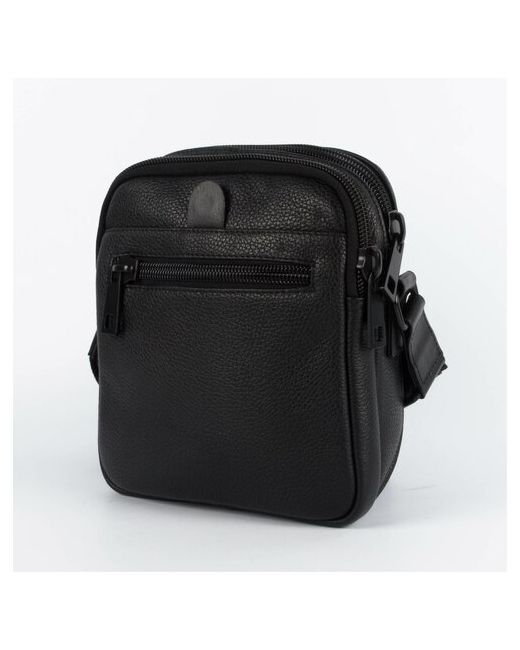 Jonas Hanway Небольшая черная сумка из натуральной кожи LEDUM-02-J-01