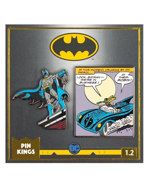 Rubber Road Ltd Набор значков DC Batman 1.2 Pin Kings 2-Pack